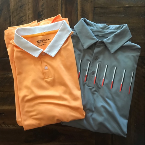 Under Armour Other - Bundle of 2 Men’s Golf Shirts-YA Wild Rock Golf Club, size M and Nike, size S.